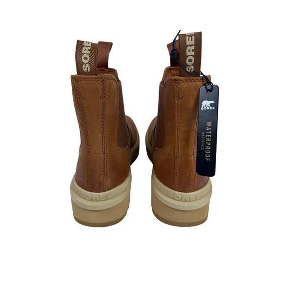Sorel Women's Hi-Line Chelsea Tawny Buff/Scorch Leather Ankle Boots Size 9 - Picture 3 of 10